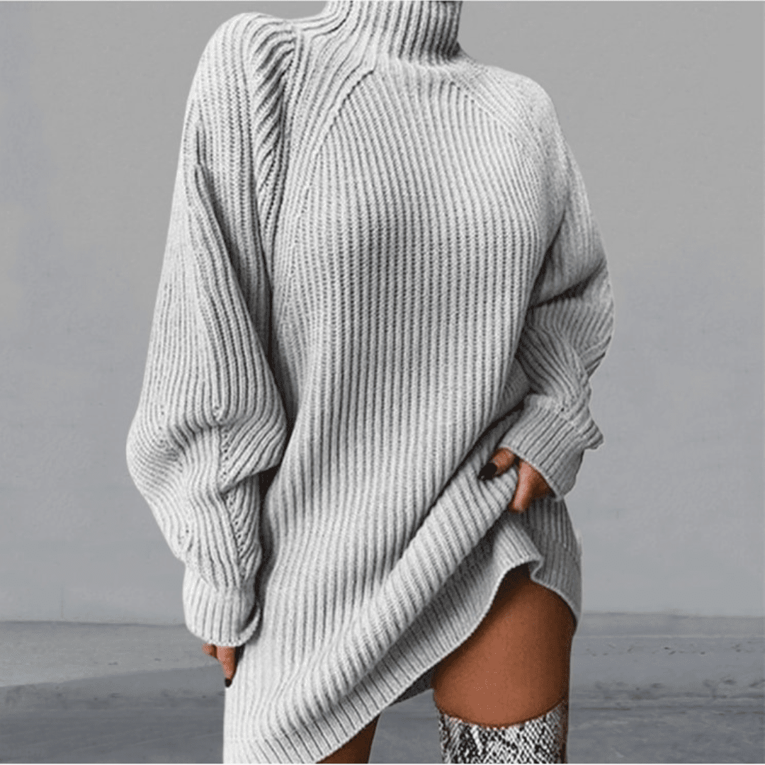 Rena | Oversized komfort-trøje med rullekrave