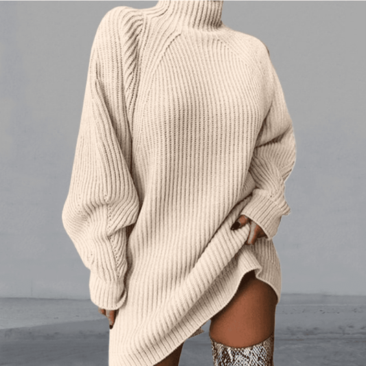 Rena | Oversized komfort-trøje med rullekrave
