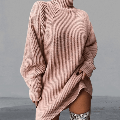 Rena | Oversized komfort-trøje med rullekrave